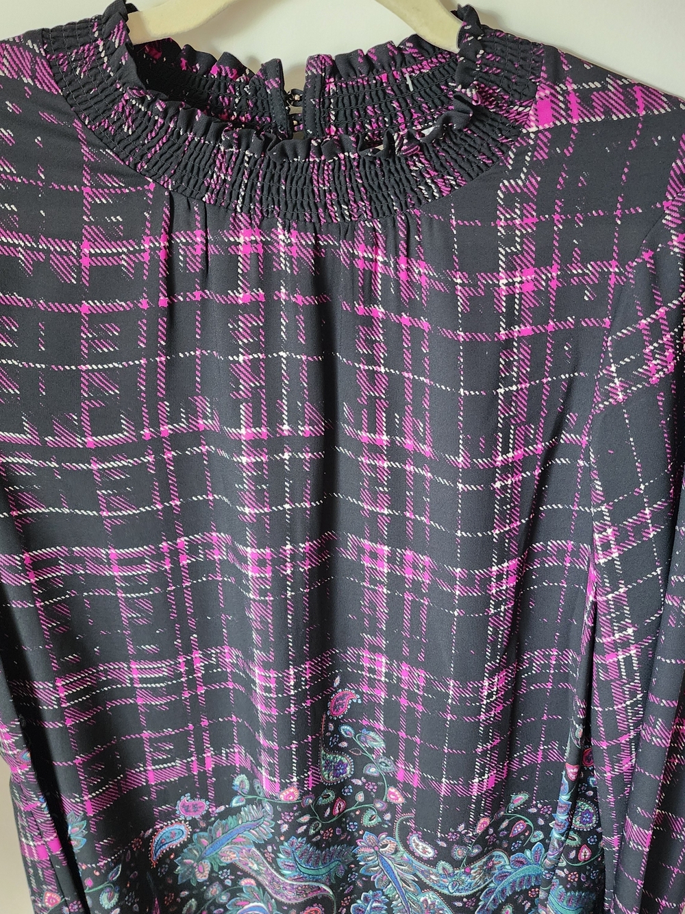 Plaid Paisley Tunic Blouse - Picture 8 of 11